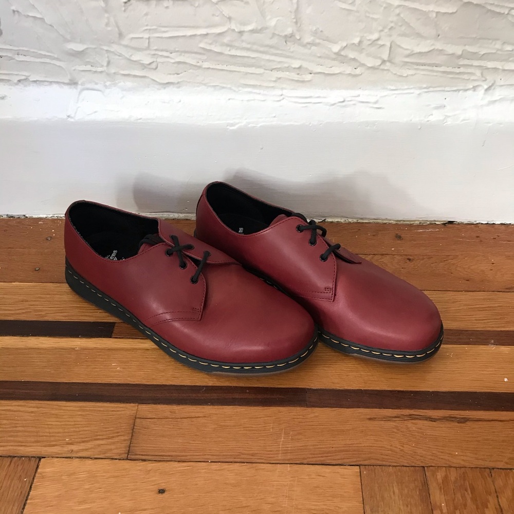 Red Dr. Martens Lite Cavendish Oxfords